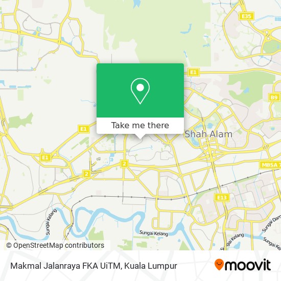 Peta Makmal Jalanraya FKA UiTM
