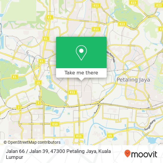 Peta Jalan 66 / Jalan 39, 47300 Petaling Jaya