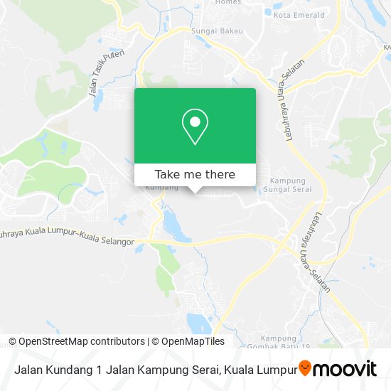 Jalan Kundang 1 Jalan Kampung Serai map
