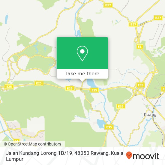 Peta Jalan Kundang Lorong 1B / 19, 48050 Rawang