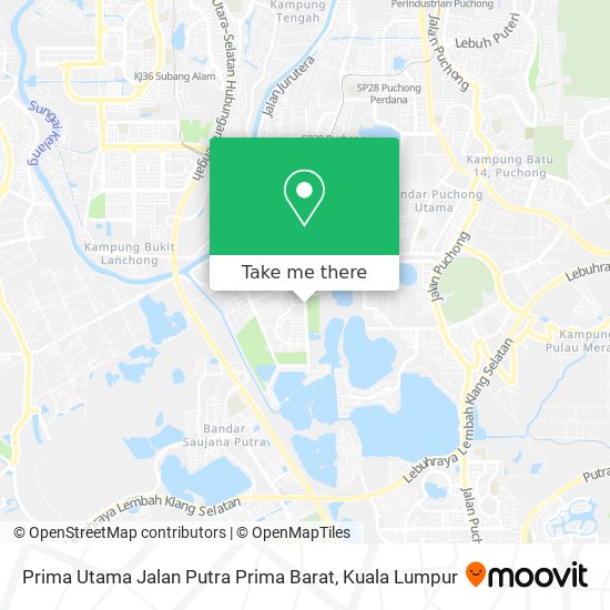 Peta Prima Utama Jalan Putra Prima Barat