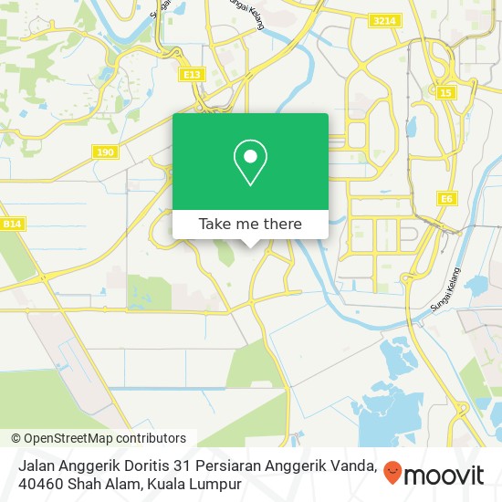 Jalan Anggerik Doritis 31 Persiaran Anggerik Vanda, 40460 Shah Alam map