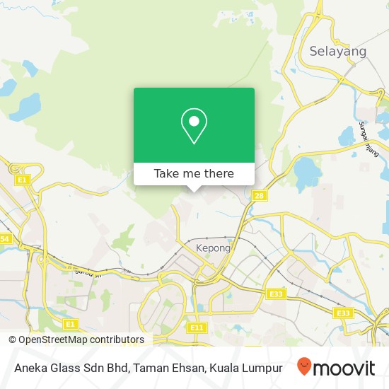 Peta Aneka Glass Sdn Bhd, Taman Ehsan
