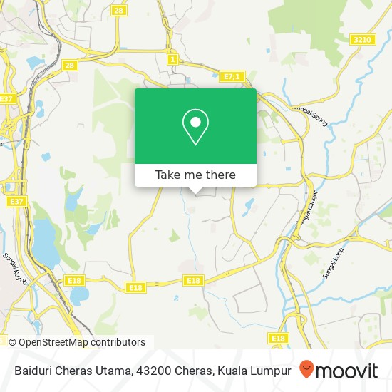 Baiduri Cheras Utama, 43200 Cheras map