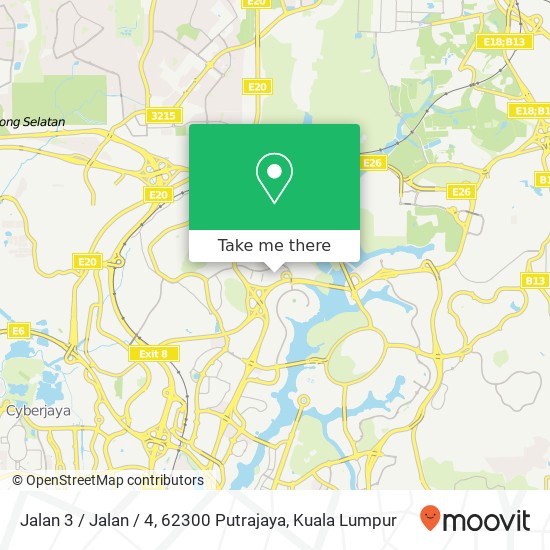 Peta Jalan 3 / Jalan / 4, 62300 Putrajaya