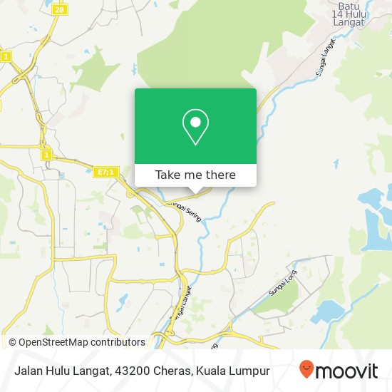 Jalan Hulu Langat, 43200 Cheras map