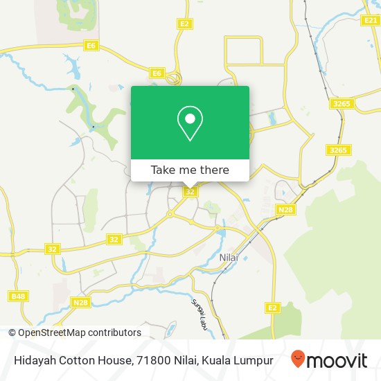 Peta Hidayah Cotton House, 71800 Nilai