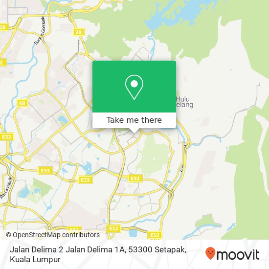 Peta Jalan Delima 2 Jalan Delima 1A, 53300 Setapak