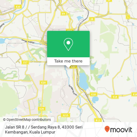 Peta Jalan SR 8 / / Serdang Raya 8, 43300 Seri Kembangan