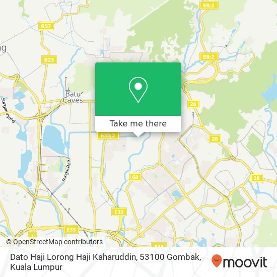 Dato Haji Lorong Haji Kaharuddin, 53100 Gombak map