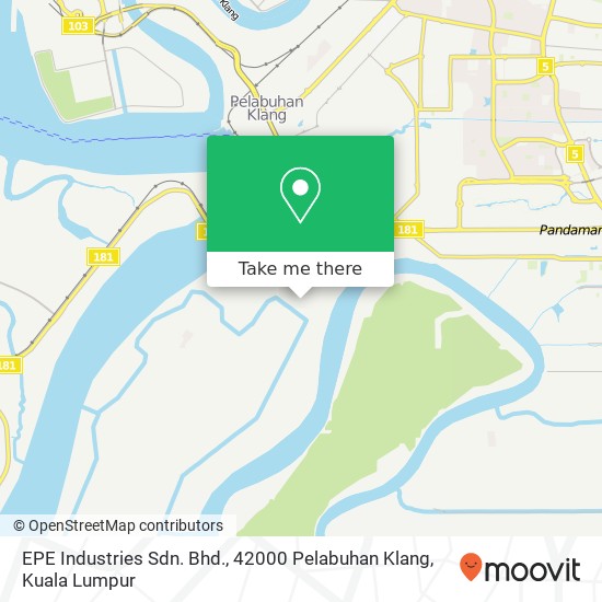Peta EPE Industries Sdn. Bhd., 42000 Pelabuhan Klang
