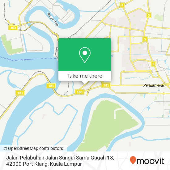Jalan Pelabuhan Jalan Sungai Sama Gagah 18, 42000 Port Klang map