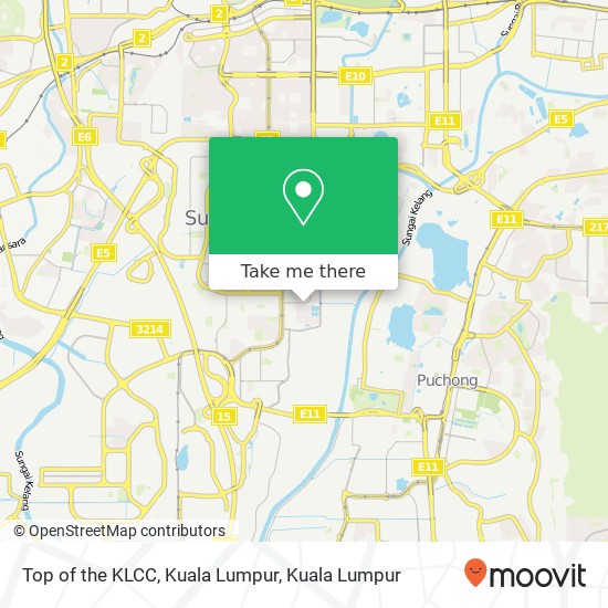 Top of the KLCC, Kuala Lumpur map