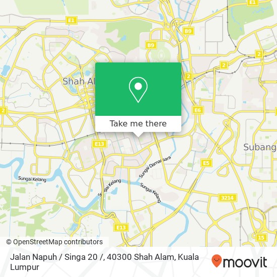 Peta Jalan Napuh / Singa 20 /, 40300 Shah Alam