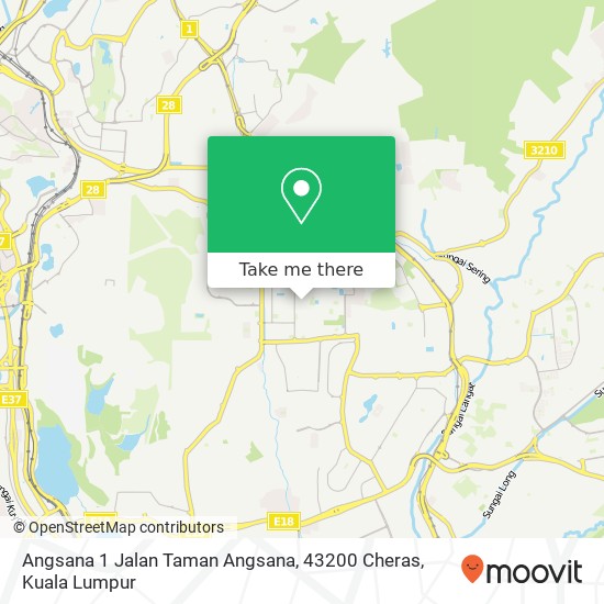 Angsana 1 Jalan Taman Angsana, 43200 Cheras map