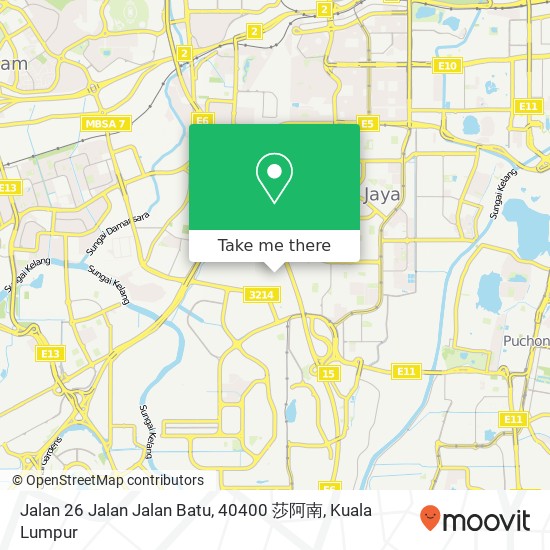 Jalan 26 Jalan Jalan Batu, 40400 莎阿南 map