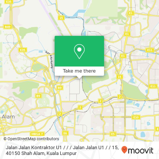 Jalan Jalan Kontraktor U1 / / / Jalan Jalan U1 / / 15, 40150 Shah Alam map