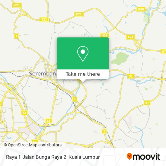 Raya 1 Jalan Bunga Raya 2 map