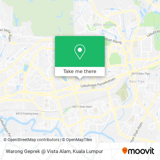 Peta Warong Geprek @ Vista Alam