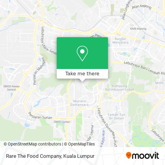 Rare The Food Company map