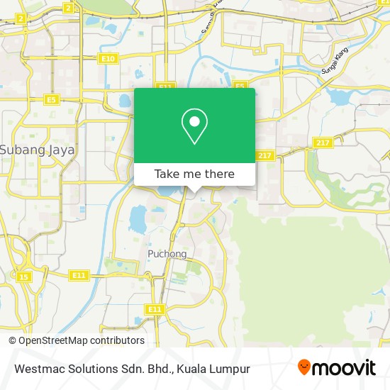 Westmac Solutions Sdn. Bhd. map