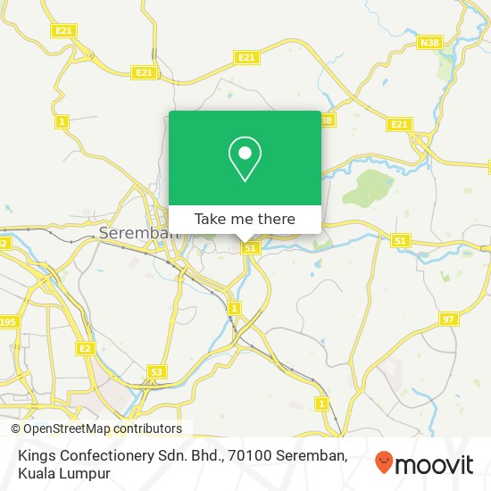 Kings Confectionery Sdn. Bhd., 70100 Seremban map