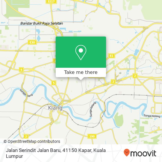 Jalan Serindit Jalan Baru, 41150 Kapar map