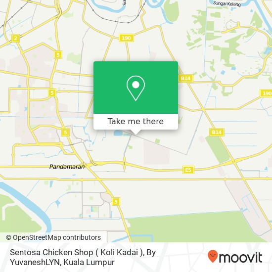 Sentosa Chicken Shop ( Koli Kadai ), By YuvaneshLYN map