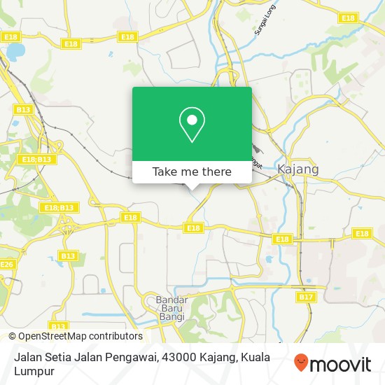 Jalan Setia Jalan Pengawai, 43000 Kajang map