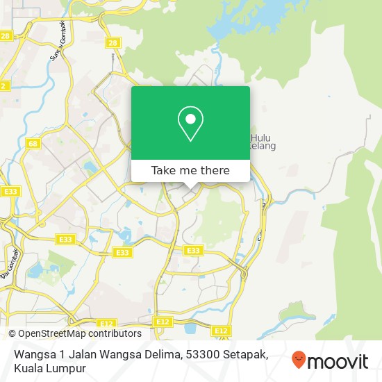 Wangsa 1 Jalan Wangsa Delima, 53300 Setapak map