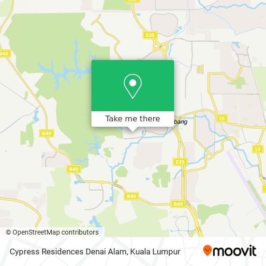Cypress Residences Denai Alam map