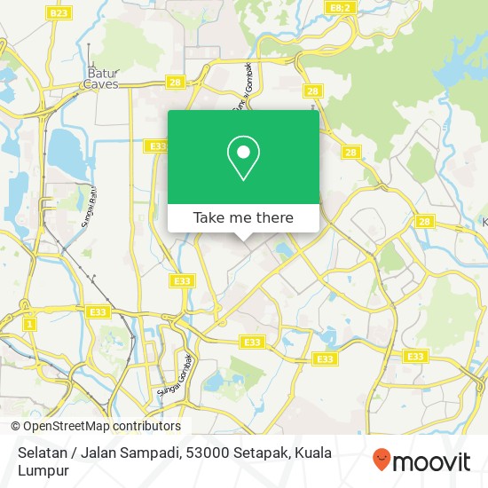 Peta Selatan / Jalan Sampadi, 53000 Setapak