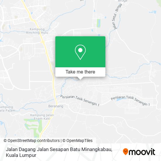 Peta Jalan Dagang Jalan Sesapan Batu Minangkabau, 43700 Beranang