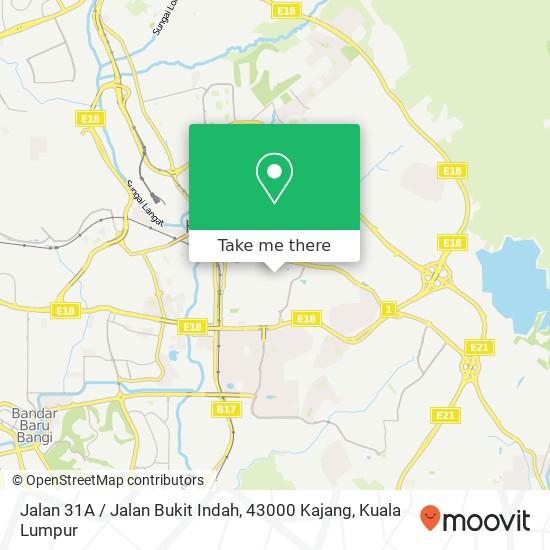 Peta Jalan 31A / Jalan Bukit Indah, 43000 Kajang