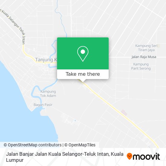 Jalan Banjar Jalan Kuala Selangor-Teluk Intan map