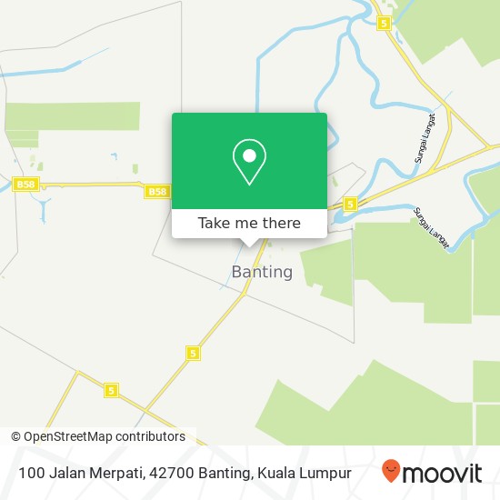 100 Jalan Merpati, 42700 Banting map