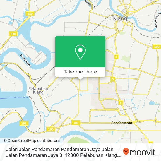 Peta Jalan Jalan Pandamaran Pandamaran Jaya Jalan Jalan Pendamaran Jaya 8, 42000 Pelabuhan Klang