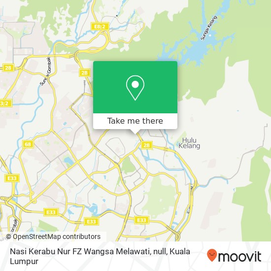 Nasi Kerabu Nur FZ Wangsa Melawati, null map