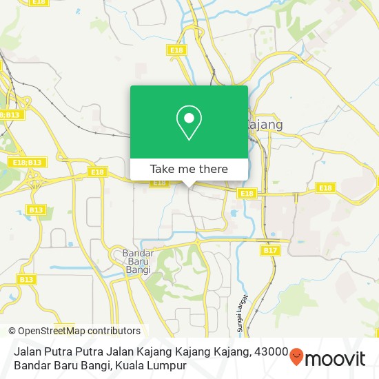 Jalan Putra Putra Jalan Kajang Kajang Kajang, 43000 Bandar Baru Bangi map