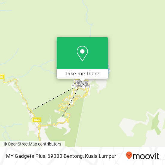 MY Gadgets Plus, 69000 Bentong map