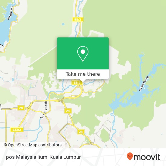 pos Malaysia Iium map