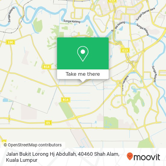 Peta Jalan Bukit Lorong Hj Abdullah, 40460 Shah Alam