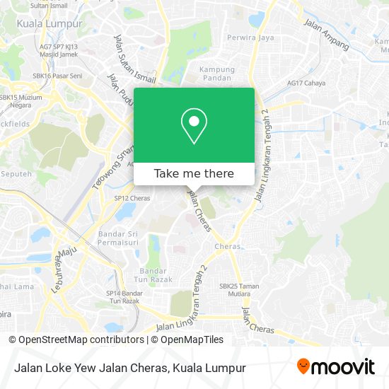 Jalan Loke Yew Jalan Cheras map