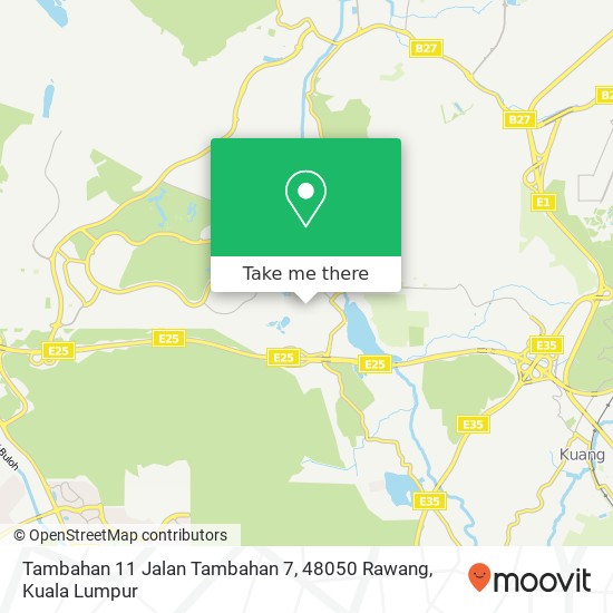 Peta Tambahan 11 Jalan Tambahan 7, 48050 Rawang