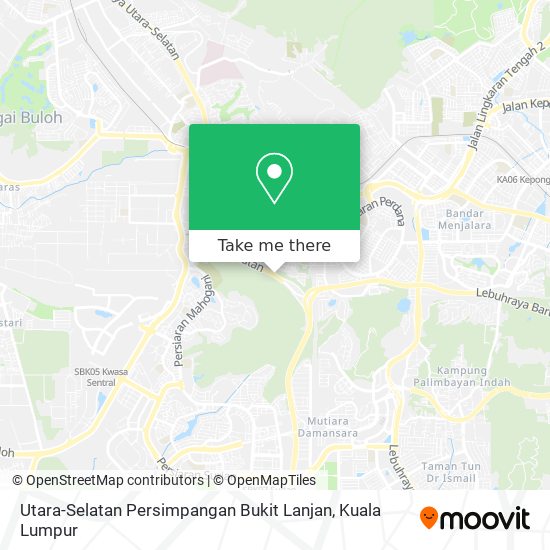 Utara-Selatan Persimpangan Bukit Lanjan map