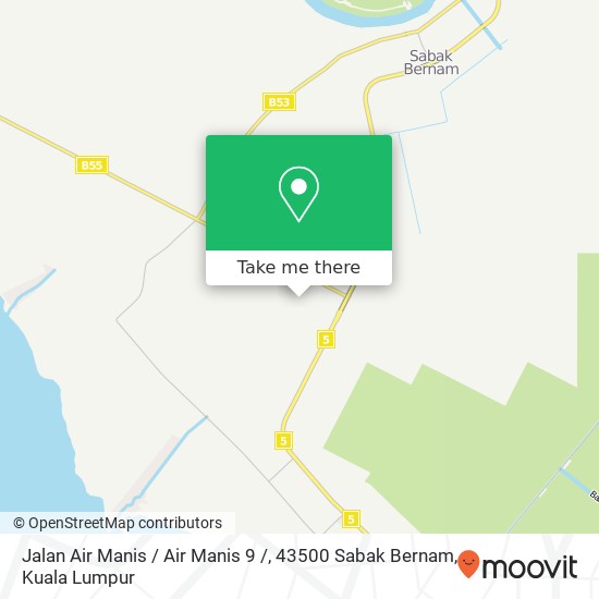 Jalan Air Manis / Air Manis 9 /, 43500 Sabak Bernam map