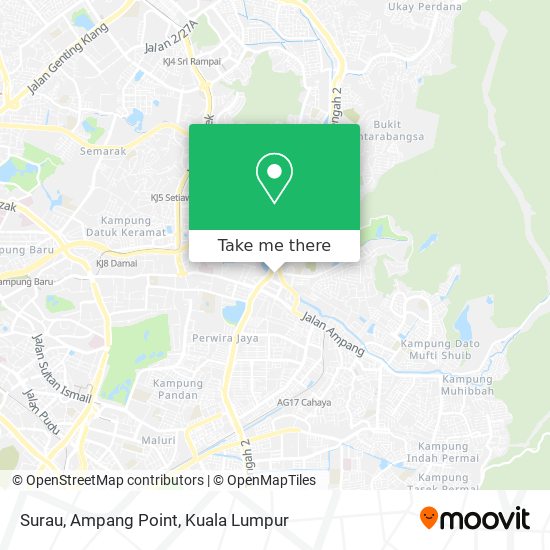 Surau, Ampang Point map