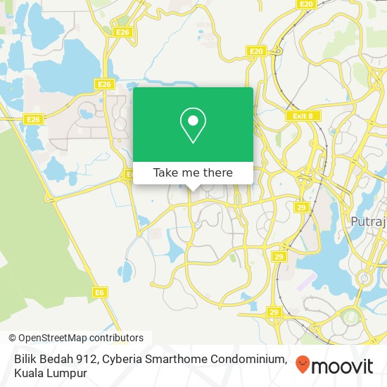 Peta Bilik Bedah 912, Cyberia Smarthome Condominium