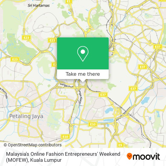 Malaysia's Online Fashion Entrepreneurs' Weekend (MOFEW) map