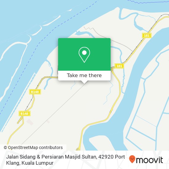 Peta Jalan Sidang & Persiaran Masjid Sultan, 42920 Port Klang